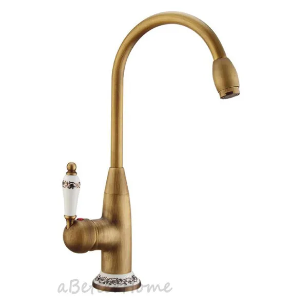 Solid Brass Single Handle Hole Wash Basin Mixer Tap Bathroom Swivel Sink Faucet
