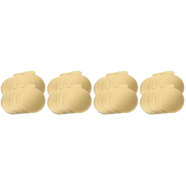 200 pz Tavolo per Torte Vassoio Cartone Vassoi Cartolina Oro Tavolo Cucina