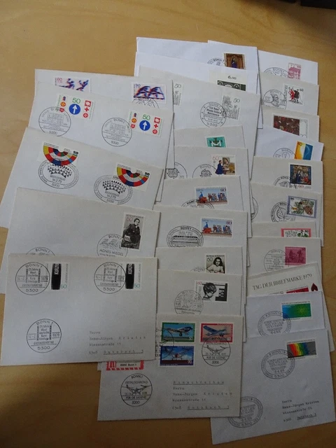 Bund Jahrgang 1979 FDC komplett gelaufen (15200)