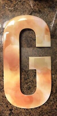 PICK 1 Decor G Or L Monogram Letter Wall Hanging Summer Sunbaked Watercolor