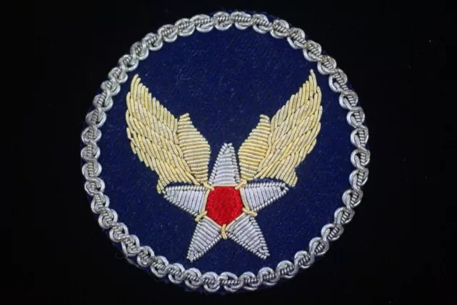 Ww2 Us Army Airforce Theather-Made Sleeve Patch, Bullion, Beautilful!