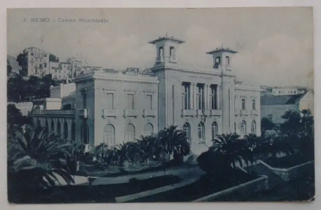 Cartolina -  Sanremo - (Im) - Casino' Municipale - Viaggiata -  1927