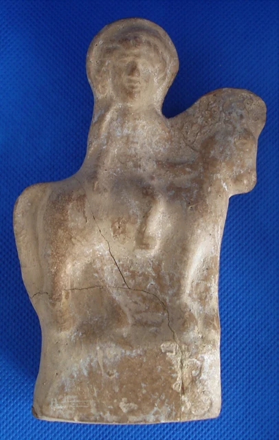 Museum Quality Romano-Egyptian Household Shrine God Harpokrates Riding a Horse