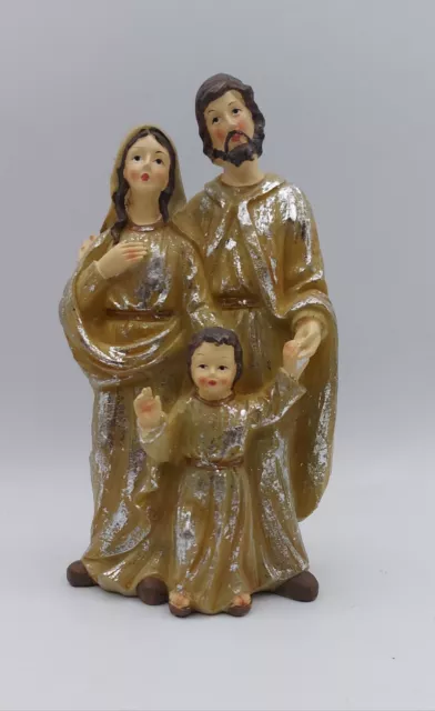Statua religiosa LA Sacra Famiglia  cm 21 in resina arte sacra