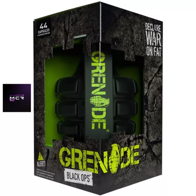 Grenade Black Ops Weight Management & Pre Workout Supplement Fat Burner 100 Caps 2