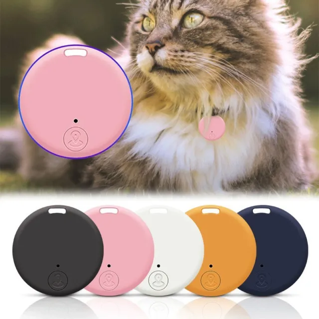 Mini Perro GPS Bluetooth 5.0 Rastreador Dispositivo Anti-Perdido Dispositivo Redondo Anti-Perdido Mascota