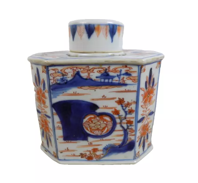 Antique 18th C. Chinese Imari Porcelain Tea Caddy