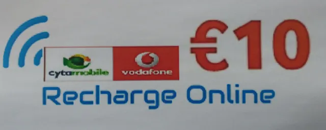 Cyprus Recharge Service - CytaMobile – Vodafone €10 Credit Recharge
