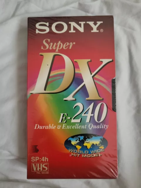 Sony - Super DX - E-240 - VHS - Video Cassette - NEU/OVP