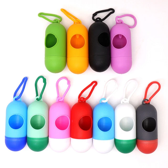 3x Pet Poop Bag Dispenser Dog Puppy Pick-Up Garbage Waste Poo Bags Pouch Holder