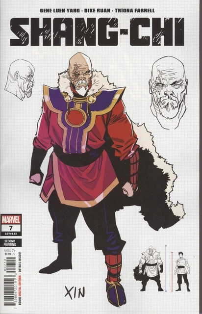 Shang-Chi #7 2Nd Printing Ruan Variant Vf/Nm Marvel Hohc 2022