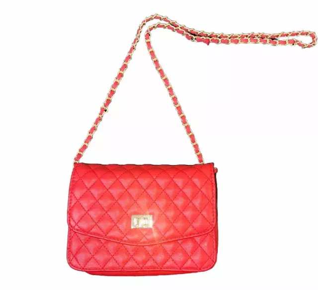 Mellow World  Amanda Quilted Crossbody Red Bag