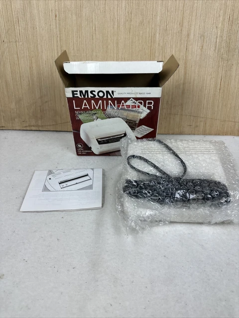 Emson Laminator Machine 2291 10 (4 x 6) Laminating Sleeves Included - New