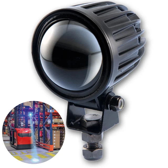 Blue LED Forklift Spot Light High Powered Lamp Kit Safety Work IP67 12-80V DC