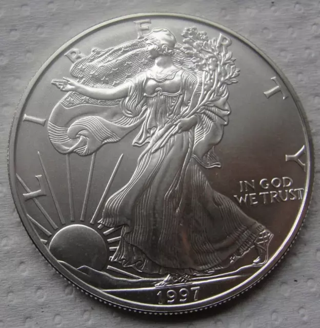 Silbermünze  USA  American Silber Eagle  Liberty  1 Dollar 1 oz 1997 999 Silber