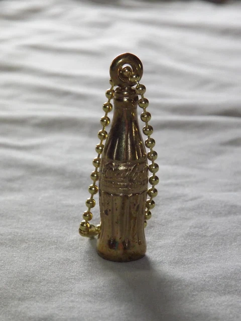 Vintage  1950S Coca Cola Soda Plant Tour Gift  Bottle Pendant Keychain