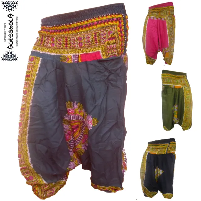 Aladin-Pump-Pluder-Hose Harem pants pantalon goa indien Inde Jumpsuit Pfau yoga 2