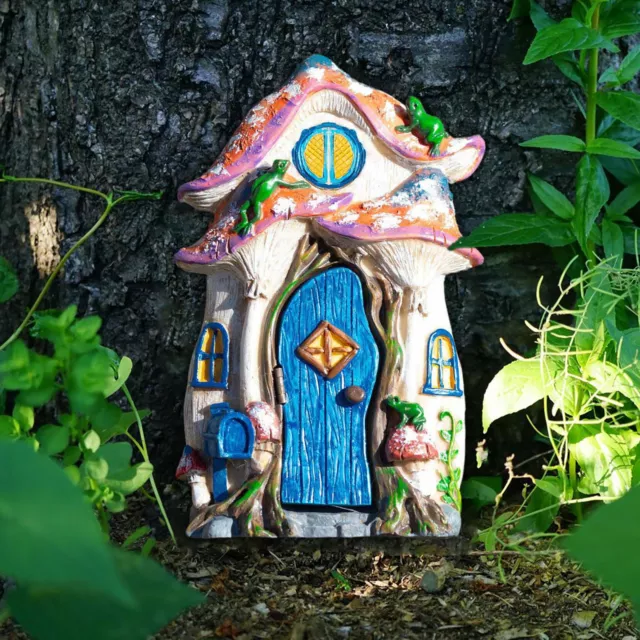 Miniature Fairy Elf Door for Garden Tree House Outdoor Indoor Fairyland Decor 3