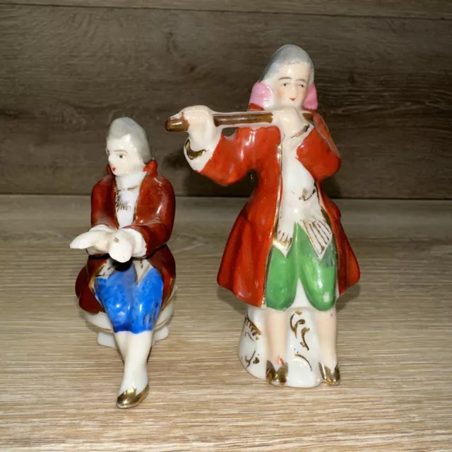 Vintage Made In Occupied Japan 3 1/4 Inch Victorian Figurines 2 Total