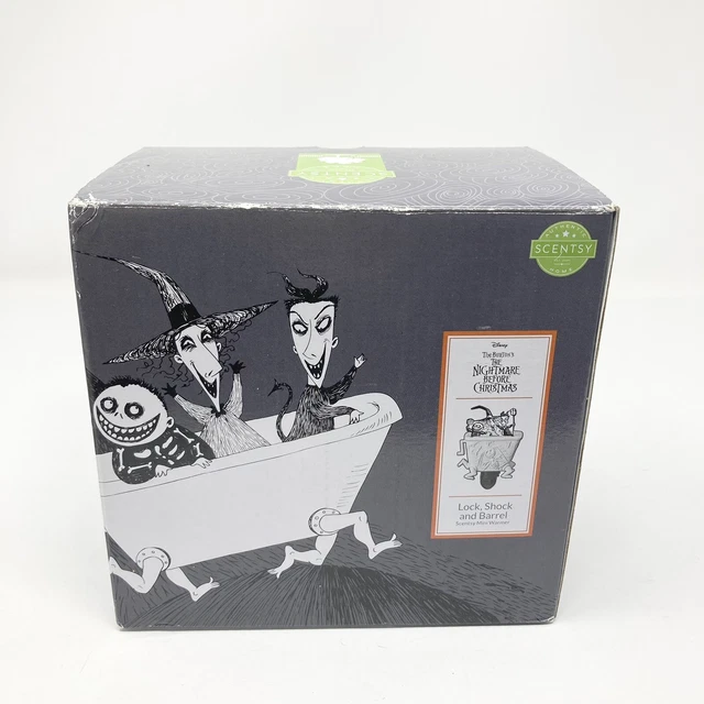 SCENTSY THE NIGHTMARE Before Christmas Lock Shock And Barrel Mini Wax