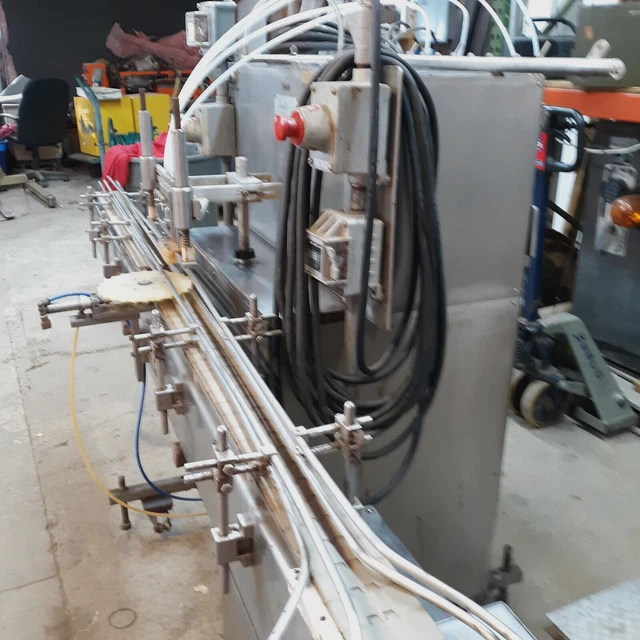 FILAMATIC FILLER AL-Z-200 8X30cc CAP  W/CONVEYOR SCD-Z-8 EXPLOSION PROOF SKID.