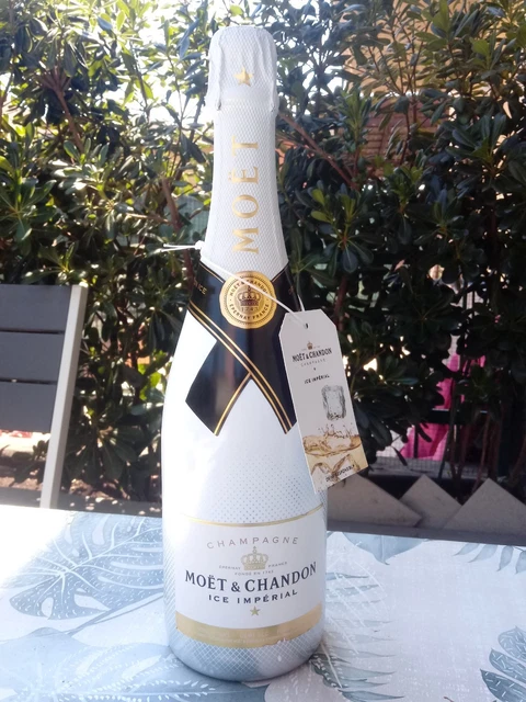 Secchiello Champagne Moët & Chandon Ice Impérial - Cooler Acrilico Bianco Con Stampa Oro - Foto 11