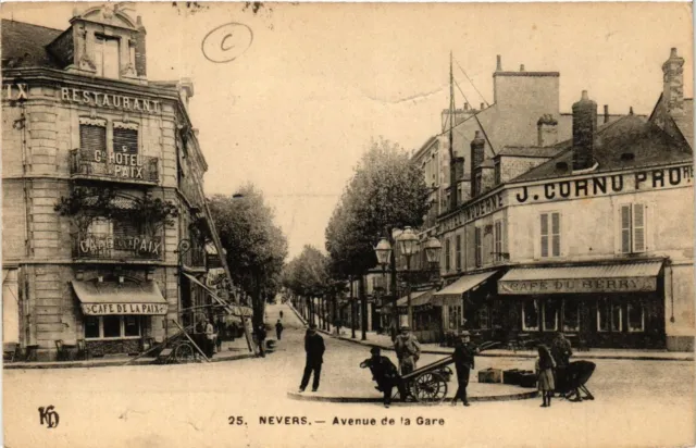 CPA NEVERS - Avenue de la Gare (420813)