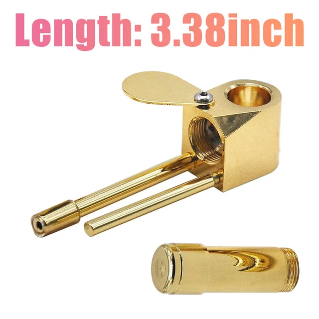 NEW BRASS PLT Tobacco Smoking Proto Pipe Clone Tar Trap Stash Storage