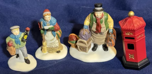 Dept 56 Heritage Dickens Village Come Into The Inn #5560-3 + English Post Box
