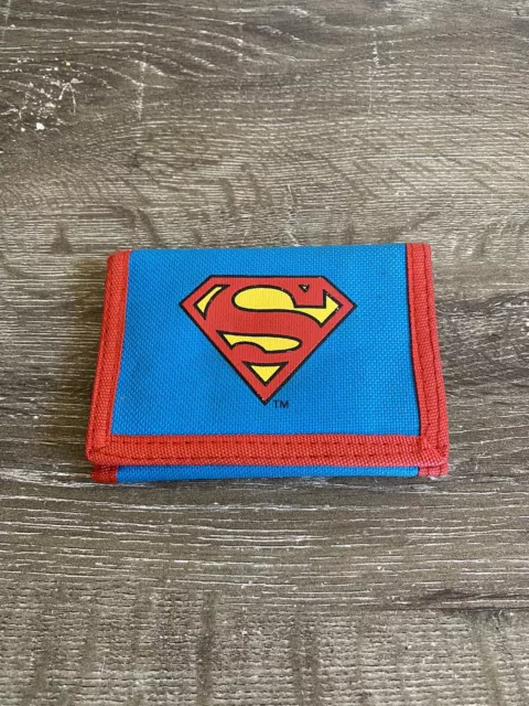 Vintage Superman Tri Fold Wallet DC Comics
