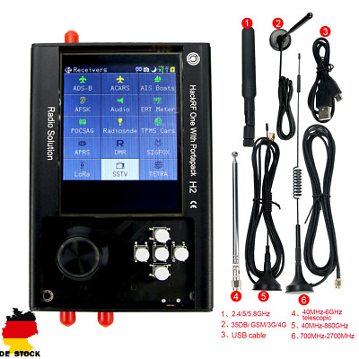 PortaPack H2 + HackRF One W/ Antenna SDR Software Defined Radio 1MHz-6GHz