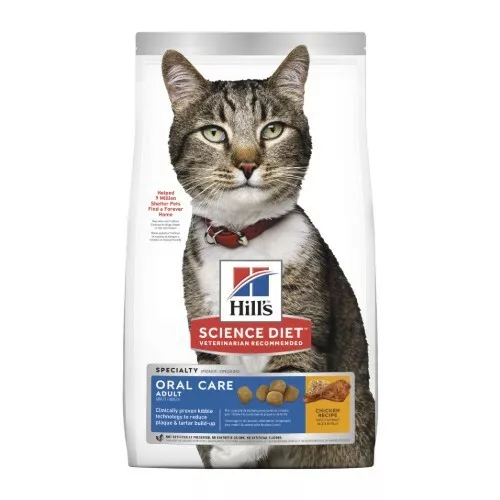 Hills Science Diet Adult Cat Oral Care Dental Health Dry Food 4kg