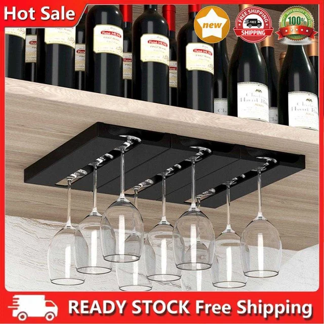 Biosa scaffale in vetro da vino sotto l'armadio, supporto in vetro da vino scaffale sotto d