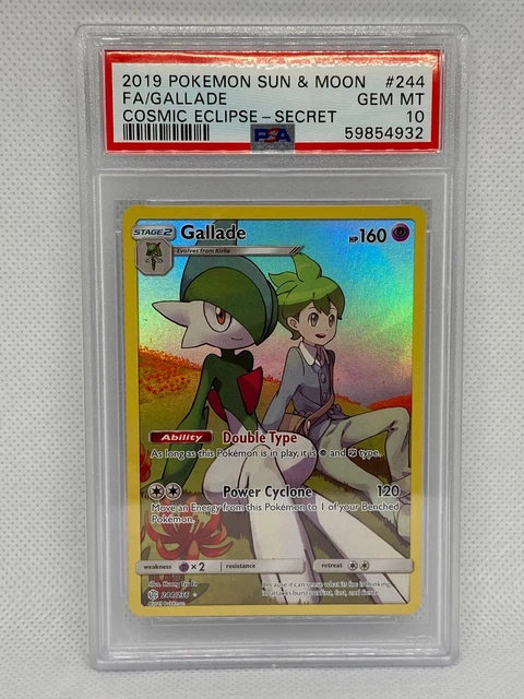 Gallade - Cosmic Eclipse 244/236 - PSA GEM MINT 10  Full Art Secret Rare Pokemon
