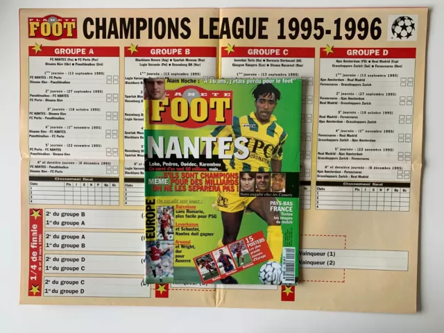 Football Planète Foot N° 30 1995 Fc Nantes Barcelone Leverkusen + 13 Posters