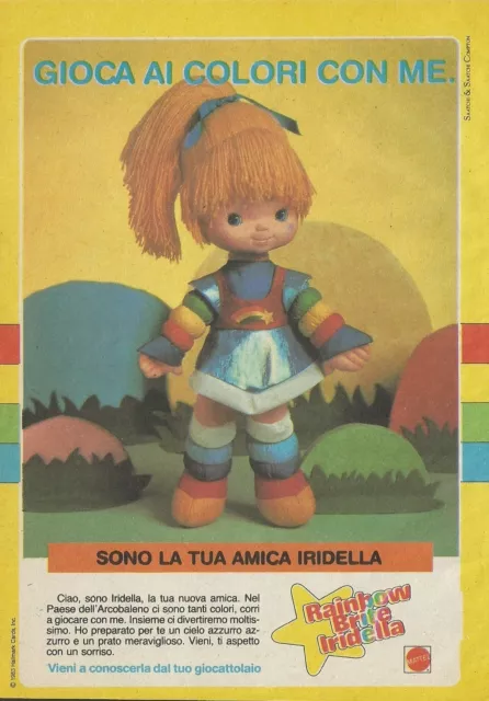 X2112 Rainbow Brite Iridella - Mattel - Publicité 1986 - Advertising