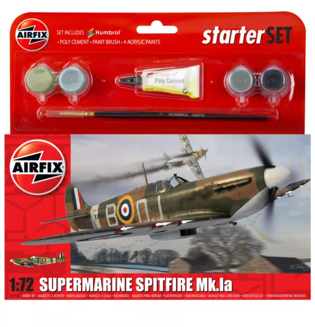 Hornby Airfix Clásico Mundo Guerra Avión Aeroplano Básico Modelo Kits 1:72 2