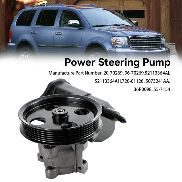 POWER STEERING PUMP w/ Pulley & Reservoir fit Dodge Ram1500 Durango fit