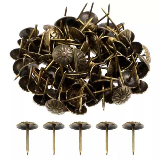 9mm Decorative Upholstery Nails Tacks Studs Chair Pins Furniture Fabric  Wood