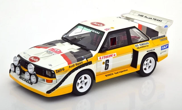 Audi Sport Quattro S1 Rallye Monte Carlo 1986 #6 Mikkola Hertz 1:18