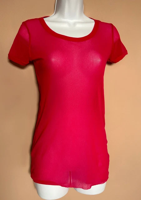 Top Maille Rose Tattoo - Jean-Paul Gaultier - Taille L - Vintage Années 2000