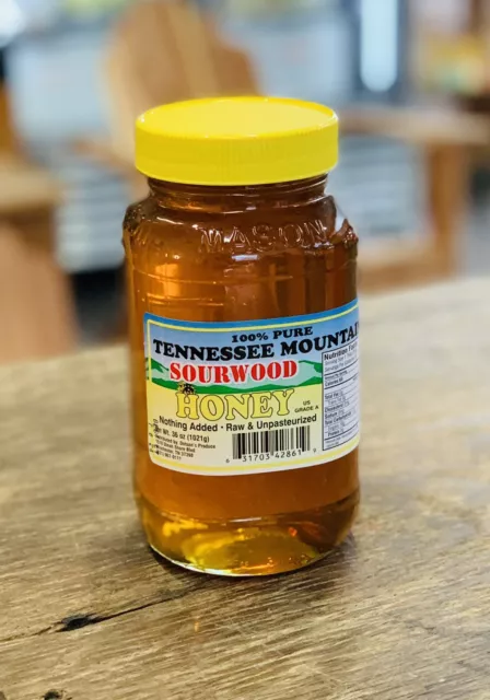 Tennessee Mountain Sourwood Honey 100% Pure (ONLY ONE JAR PER ORDER)