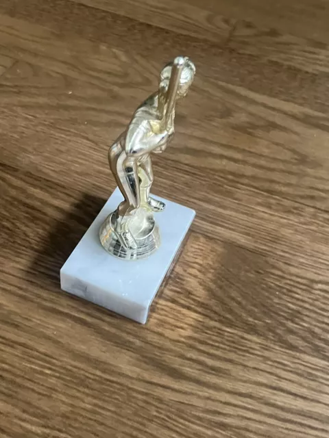 female SOFTBALL trophy  With Marble base