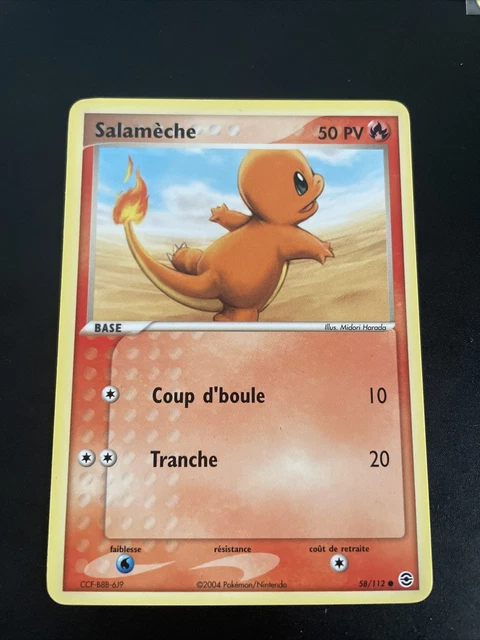 Common Salameche - Pokemon 58/112 Ex Red Light Green Leaf New Fr
