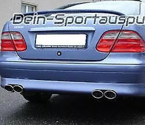 FOX Duplex Scarico Sportivo Mercedes CLK W208 C208 Coupe A208 Cabrio 2x88x74mm