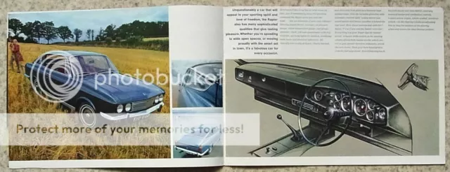 SUNBEAM RAPIER H120 Car Sales Brochure 1968-69 #5534H 3