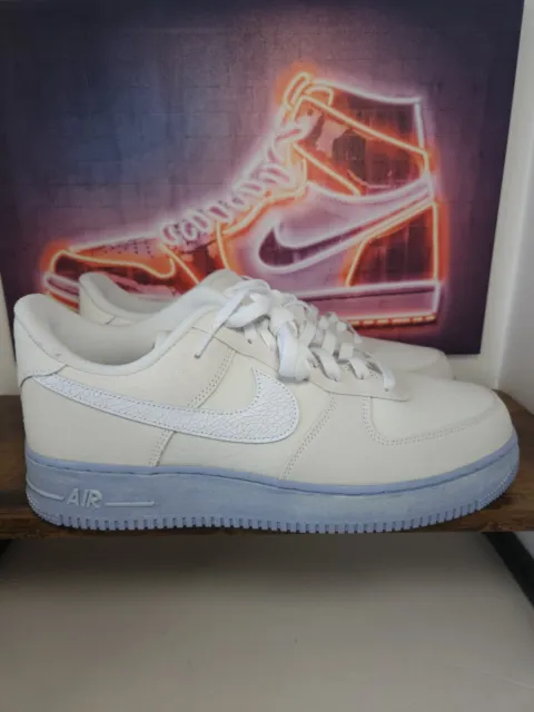 NIKE AIR FORCE 1 '07 LV8 EMB “SUMMIT WHITE” MEN'S SHOES Dressed in a Summit  White, White, and Blue Whisper color scheme. This offering of…