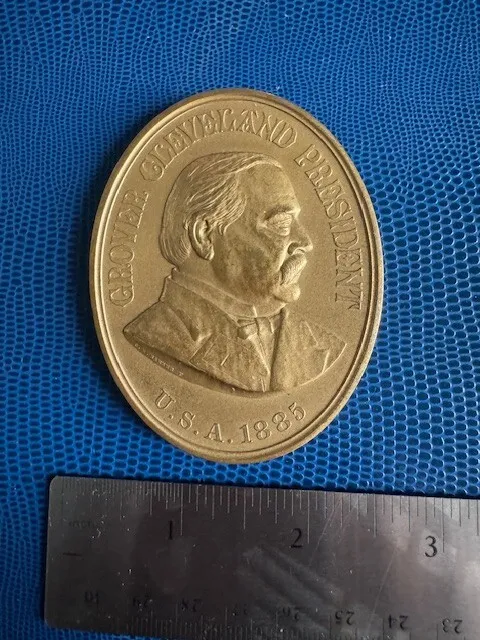 US Mint Grover Cleveland President High Relief Oval Bronze Indian Peace Medal