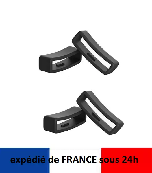 lot 4 Passants boucle bracelet de montre Silicone pour GARMIN FENIX FORERUNNER