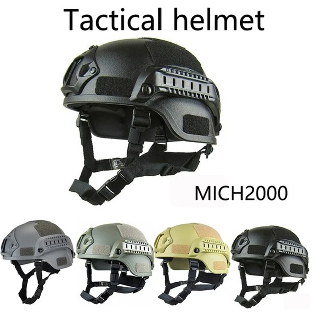 LEJUNJIE - Casque Tactique Militaire Avec Masque Intégral - Protection Tête Et Visage, Réglable (circonférence 56-64 Cm)